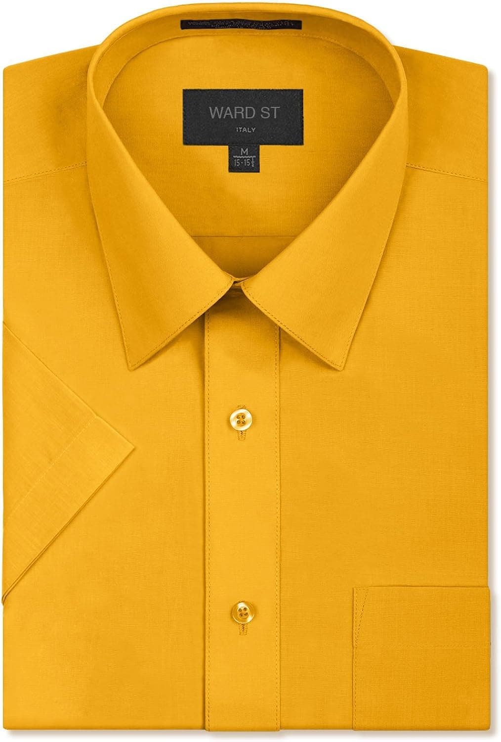 Ward St Men's Regular Fit Short Sleeve Dress Shirts