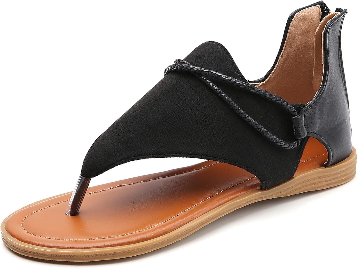 Tilocow Posh Gladiator Sandals For Women Comfort Flat Sandals Summer Shoes For Women Vintage Flip Flops