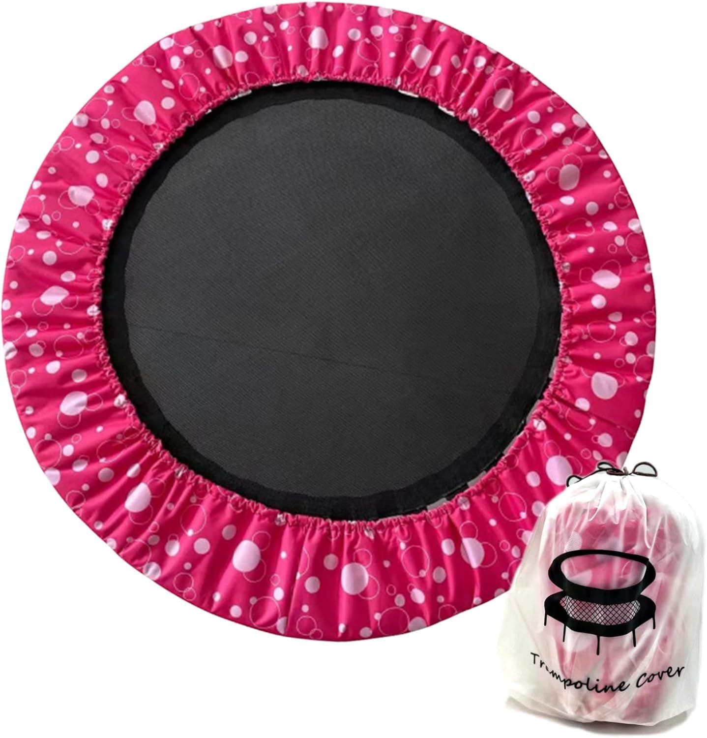 Trampoline Spring Cover 40 Inch Replacement Safety Pad for Mini Trampoline 3 Layer Protect Tear-Resistant Oxford Cloth Easy to Install Replacement for Home, Gym