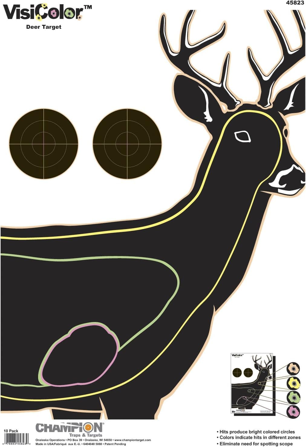 1919877 Ctc Visicolor Deer 10pk