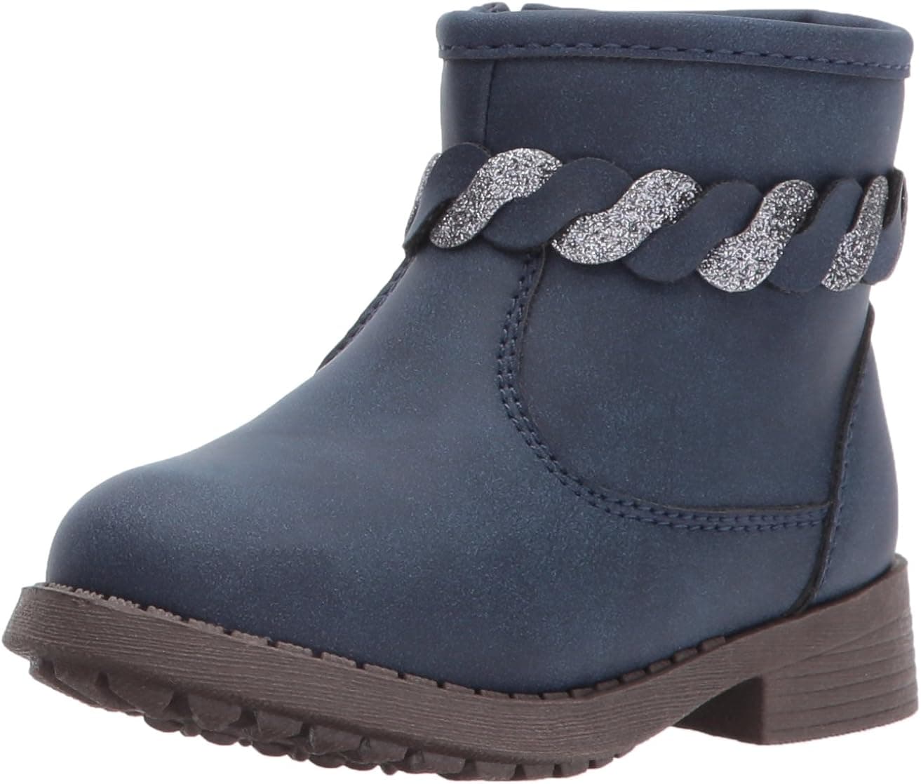 OshKosh B'Gosh Unisex-Child Chains Girl's Braided Ankle Boot Fashion