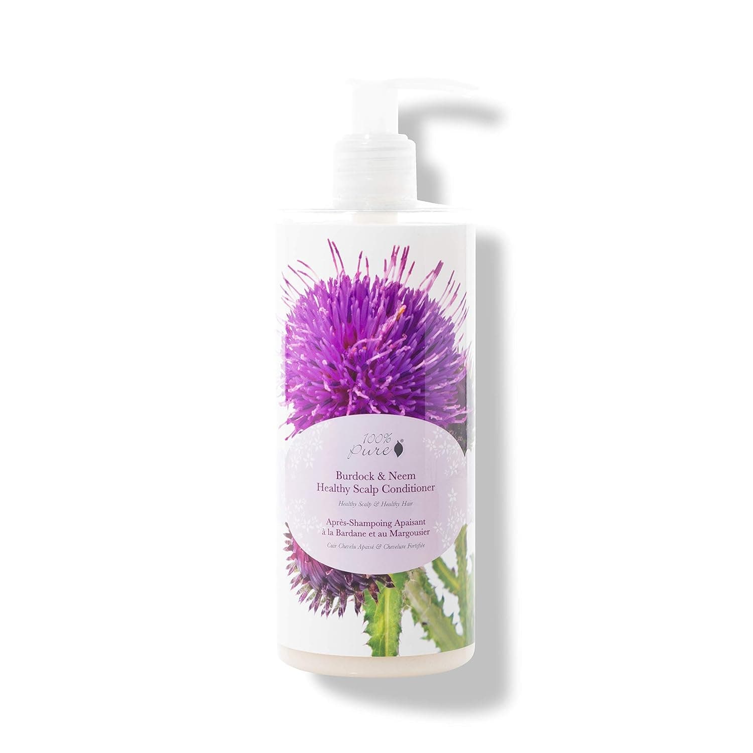 100% PURE Burdock & Neem Healthy Scalp Conditioner (13 Fl Oz), Sulfate Free Conditioner for Dry, Itchy, Flaky Scalp, Made with Vitamin E, Pro-Vitamin B5