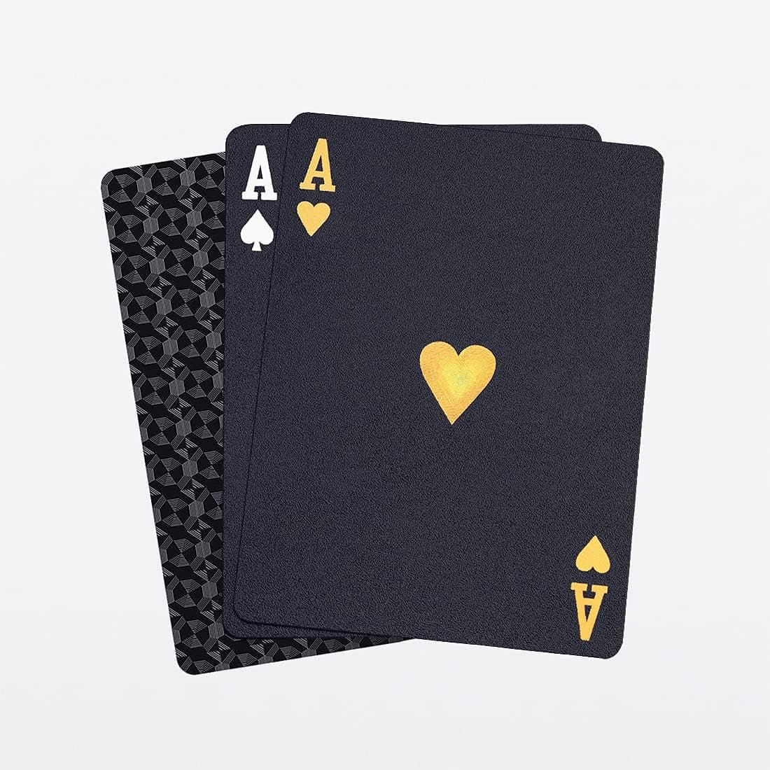 Hifireelf Waterproof Playing Cards, Plastic Playing Cards, Black Deck of Cards