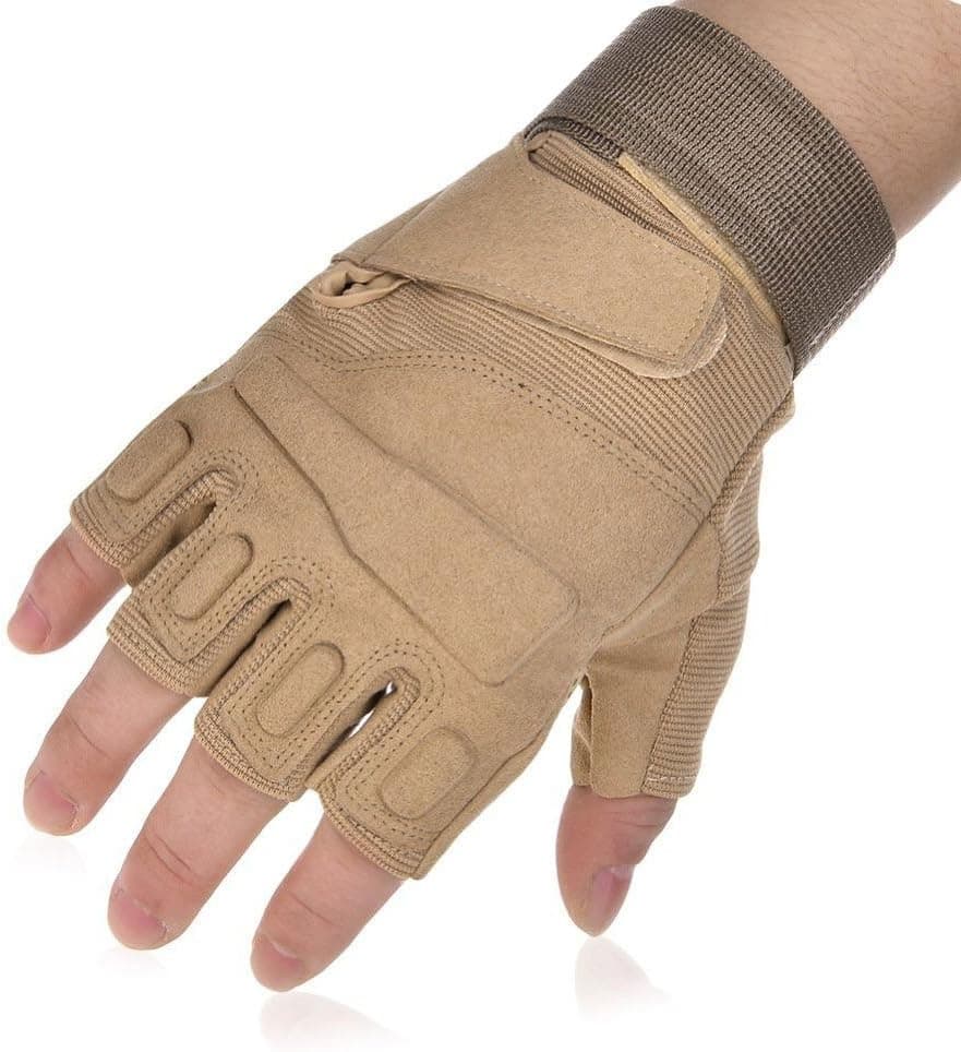 Adiew Full Finger Military Tactical Airsoft Hunting Riding Cycling Anti-Vibration Mountain Bike Slip-Proof Motorcycle Road Racing Bicycle Glove Shockproof Outdoor Sports Glove