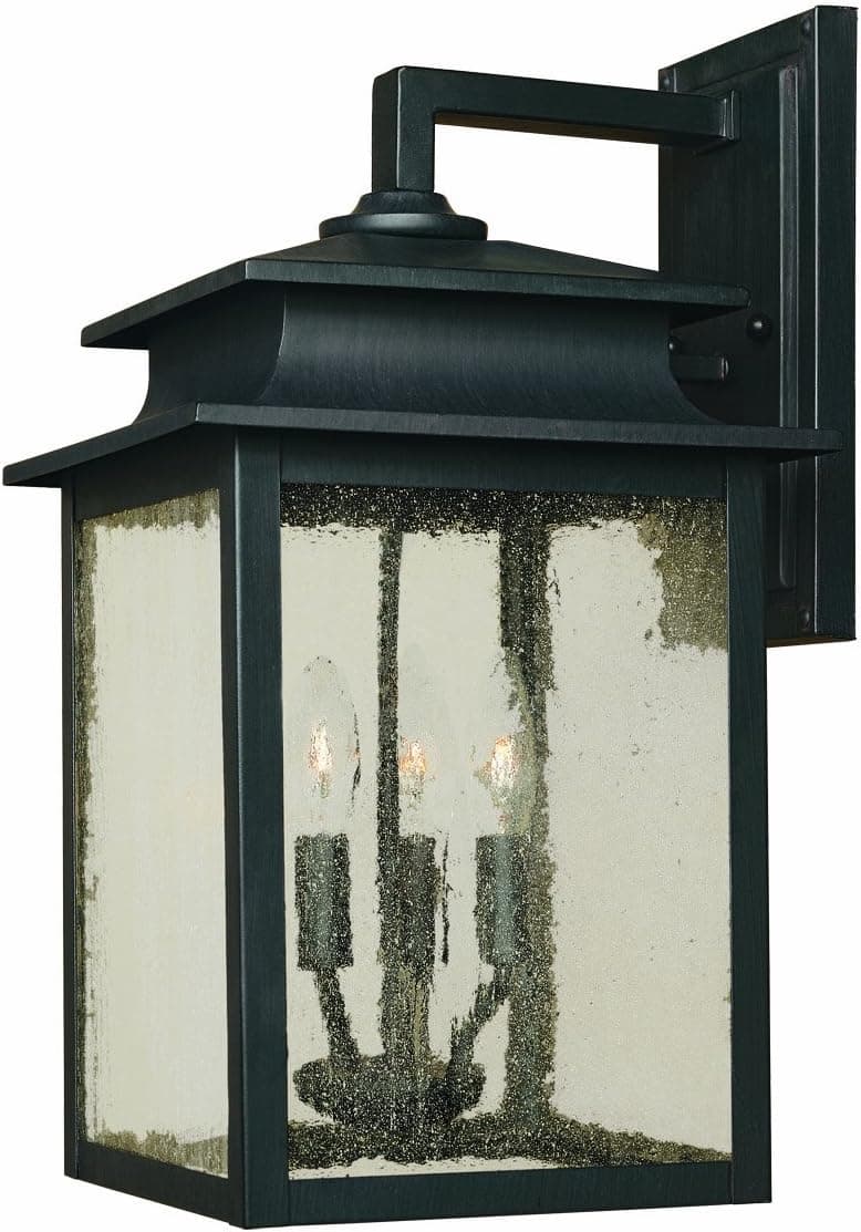 World Imports 9106-42 Sutton Collection 3-Light Outdoor Wall Sconce, Rust