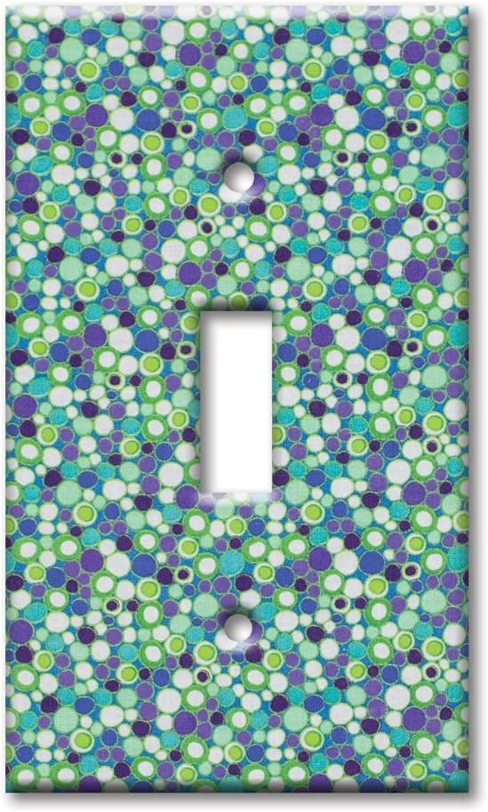 Art Plates - Single Gang Toggle OVERSIZE Switch - OVER SIZE Wall Plate - Purple Rain