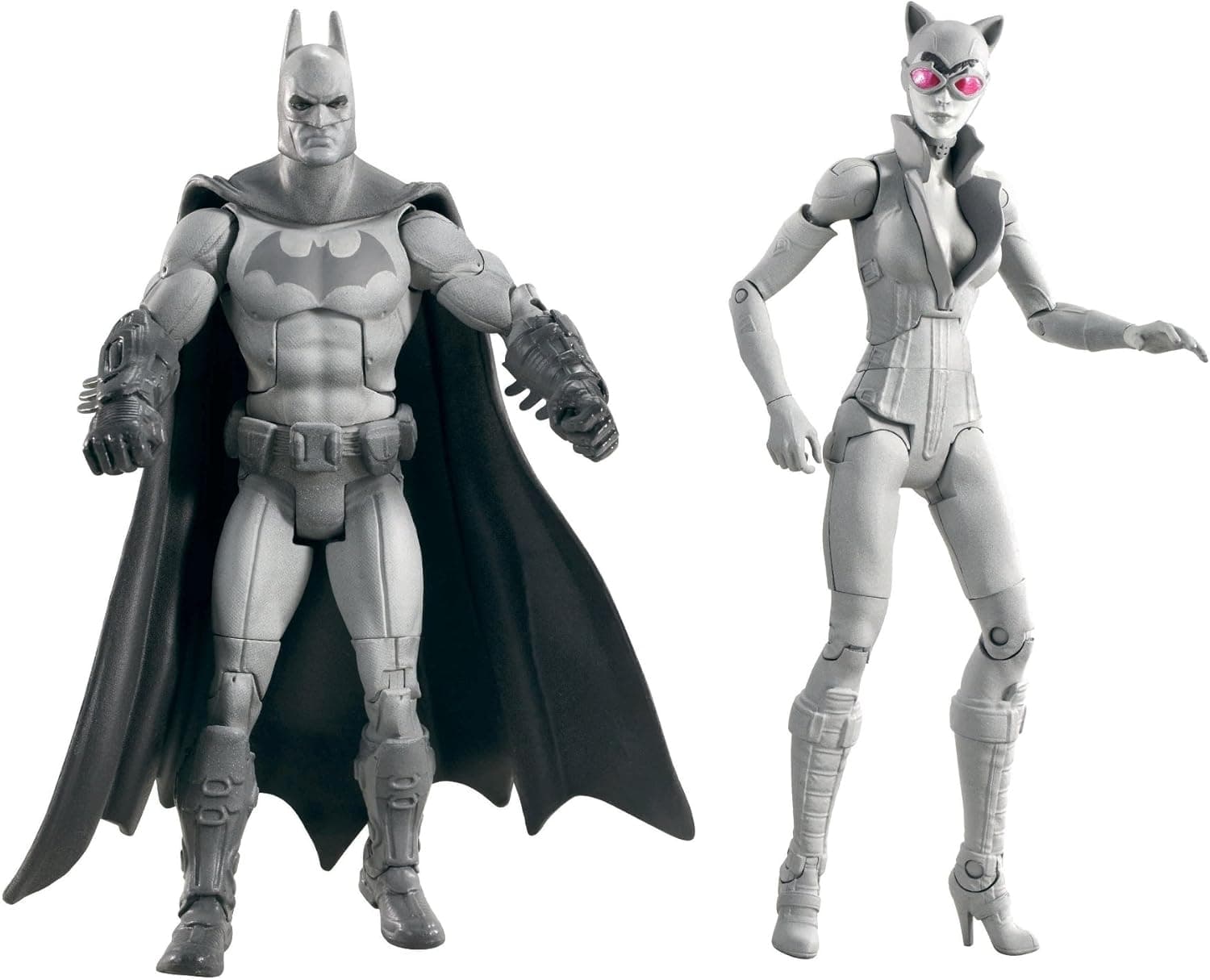 Mattel Batman Legacy Arkham City Batman and Catwoman Collector Figure 2-Pack (Black and White Deco)