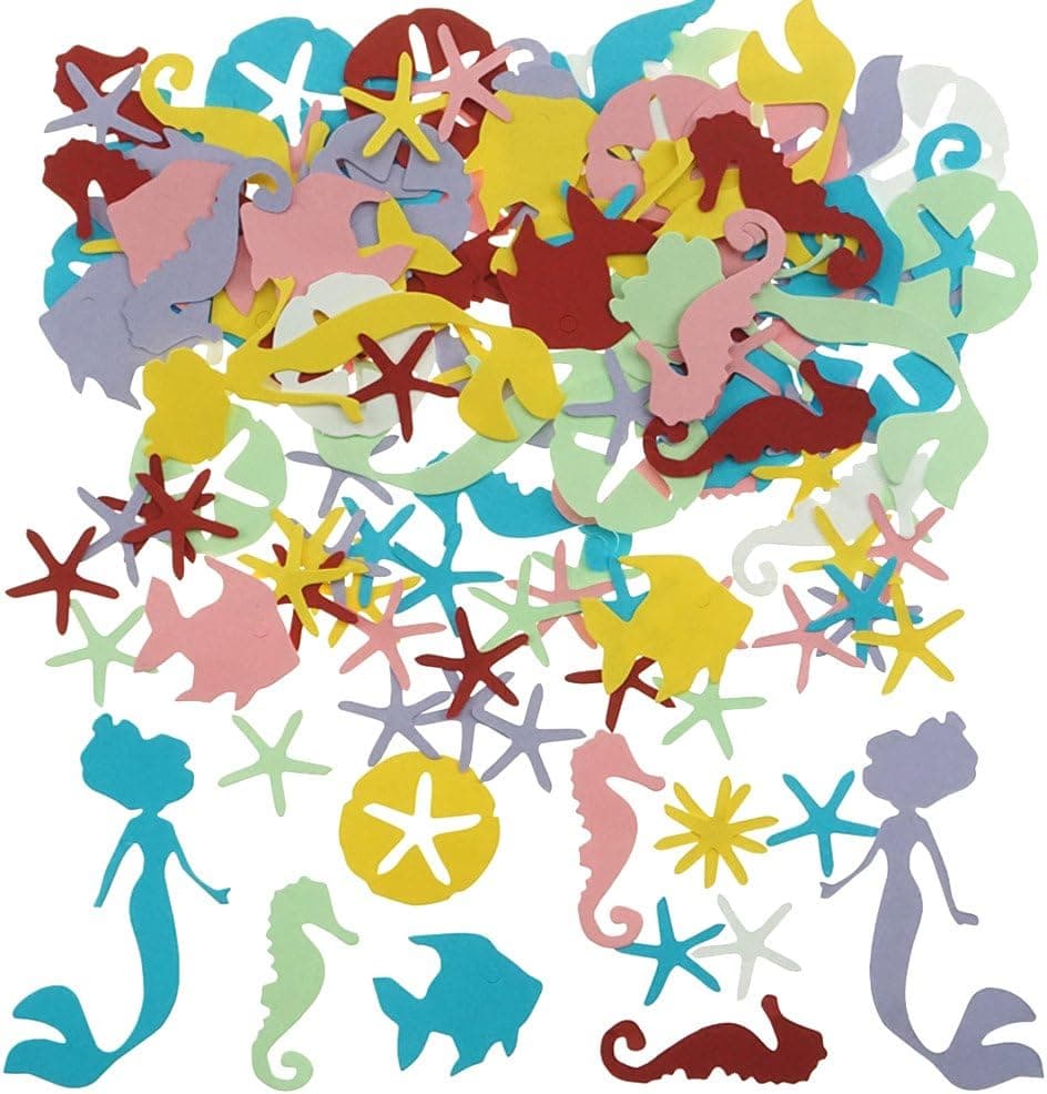 Shxstore Ocean Animal Theme Paper Confetti Sea Creature Shaped Confetti Wedding Baby Shower Birthday Table Confetti Party Supplies