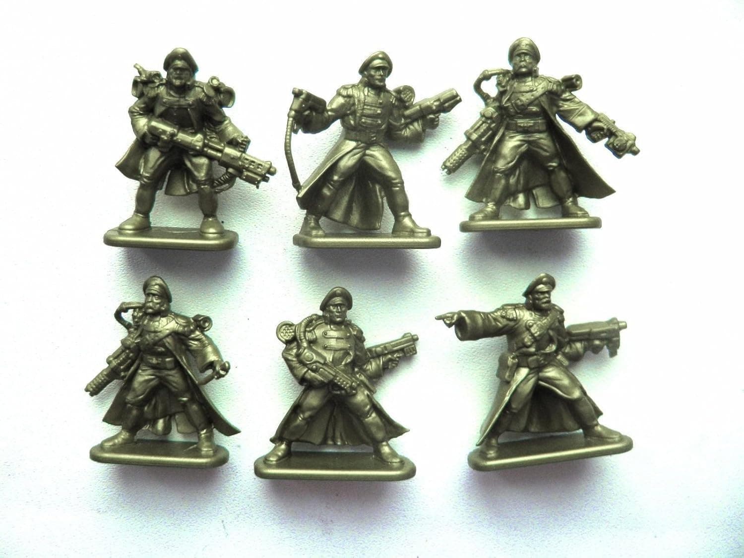 Armored Infantry Set of 6 Space Pirates Fantasy Toy Soldiers 40 mm + Gun