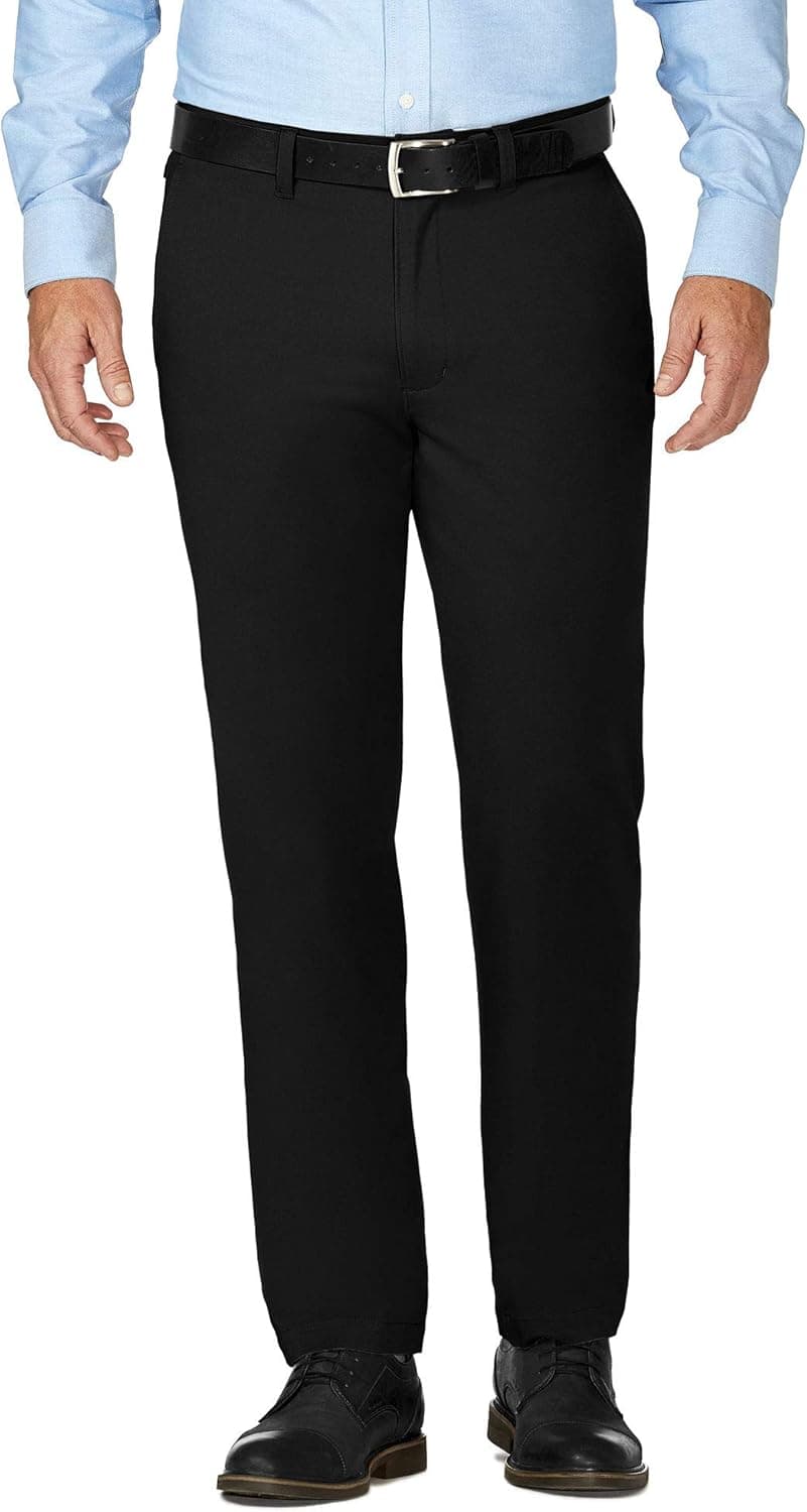 J.M. Haggar Men's Luxury Comfort Slim Fit Stretch Chino Pant