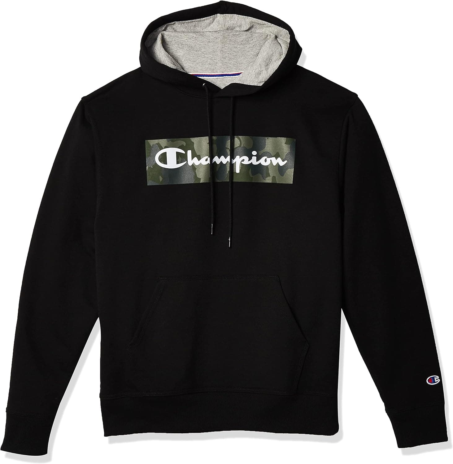 Champion Men's Powerblend Fleece Pullover Hoodie, Graphic (Retired Colors)