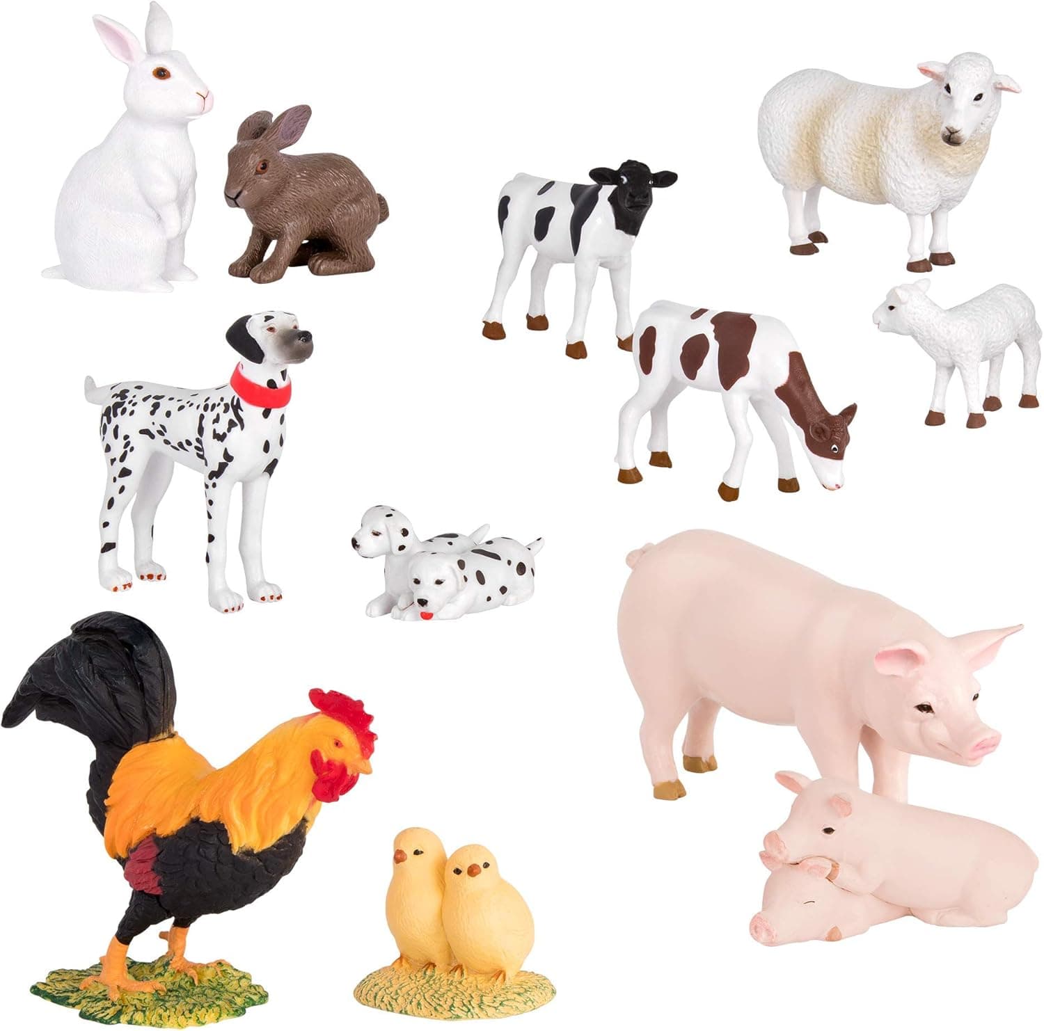 Terra by Battat – Farm Animal Set (Pairs) – Pairs of Collectable Miniature Farm Animal Toys for Kids 3+ (12 pc)