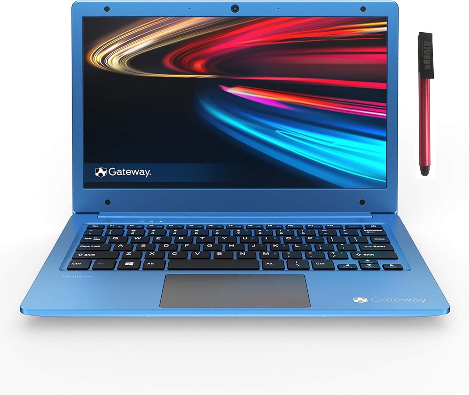 Gateway 11.6" FHD Ultra Slim Laptop Computer, AMD A4-9120e Up to 2.4GHz, 4GB DDR4 RAM, 64GB eMMC, Bluetooth 4.0, Webcam, USB Type-C, HDMI, Remote Work, Windows 10 S, Blue