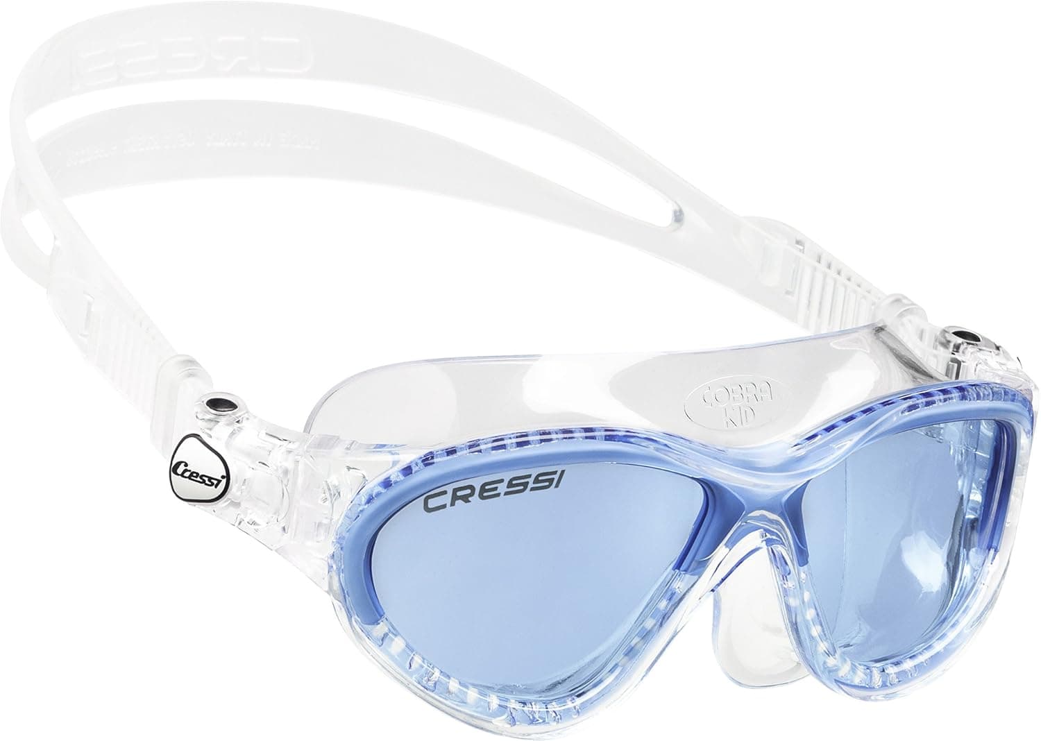 Cressi Cobra Kids Swim Goggles (Clear/Blue)