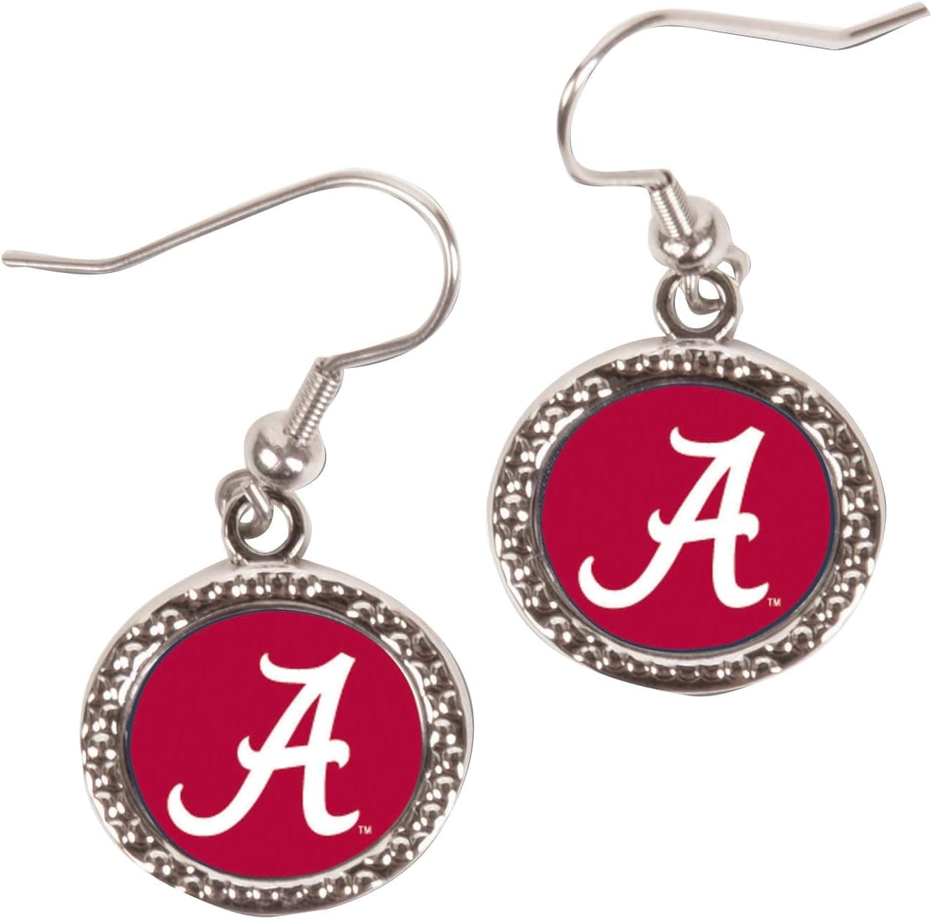 WinCraft NCAA Alabama Crimson Tide Round Earrings, Large, Multi