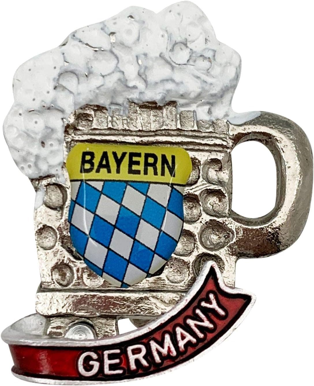 E.H.G Bayern Beer Mug Stein Oktoberfest German 1" Metal Hat Pin with "Germany" Banner | OktoberfestHaus