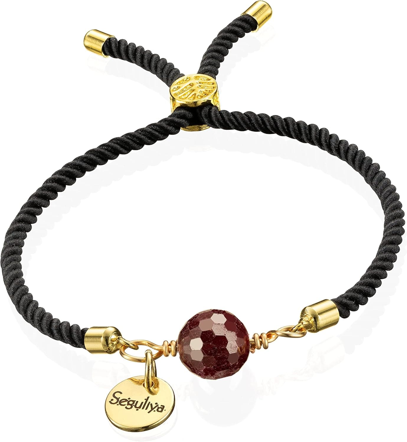 SEGULIYA Birthstone Bracelet - Kabbalah Spiritual Fashion Jewelry -Healing Crystals - Dainty Personalized Birth Month Natural Gemstone Chain with Real Stone - Birthday, Anniversary, Wedding, Mother's Day Gift Ideas for Women