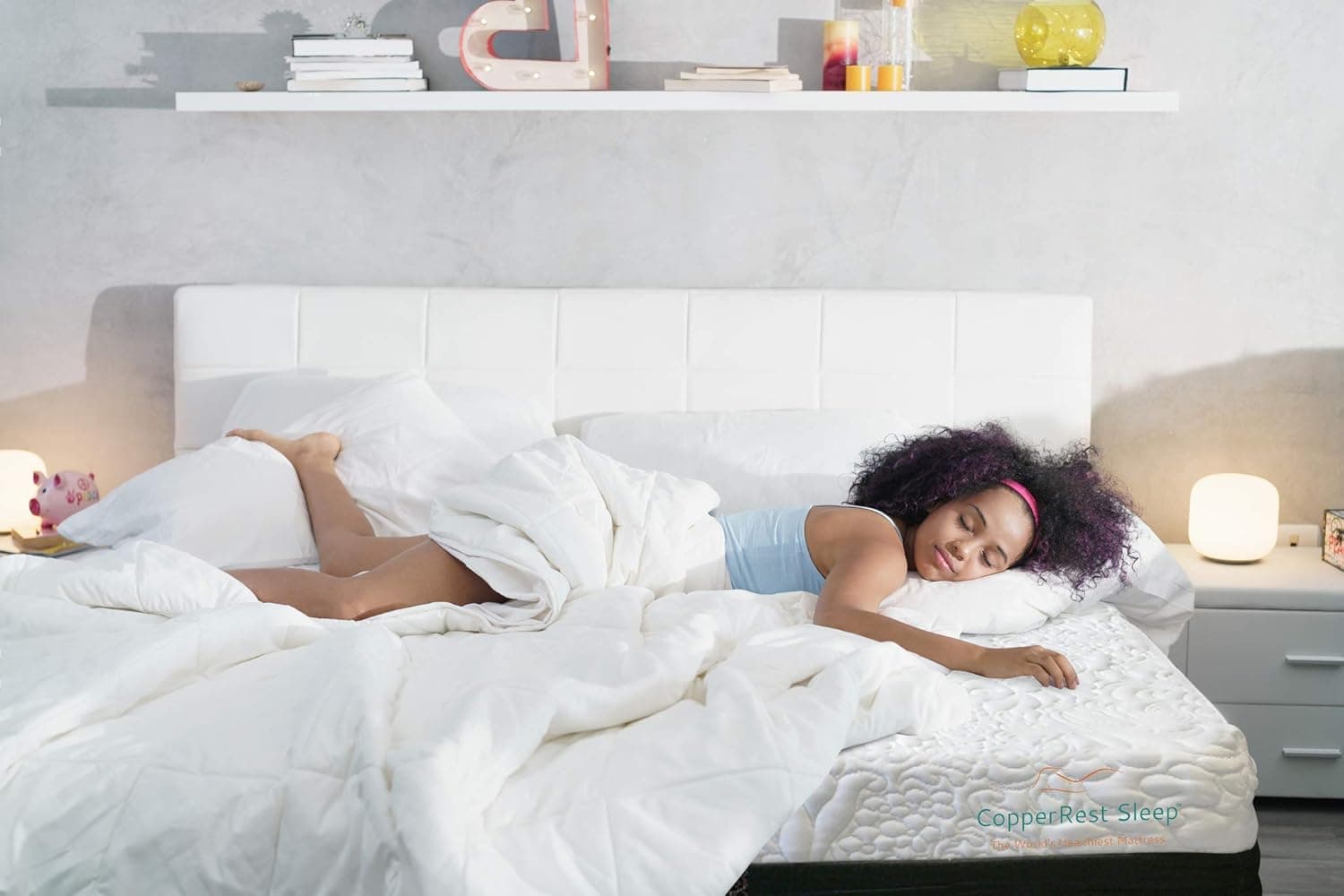 CopperRest Sleep 11" King Copper/Gel Infused Latex Bed in a Box | Plush Omniconstructed Premium Mattress | 15 Year Warranty and 60 Night Sleep Guarantee