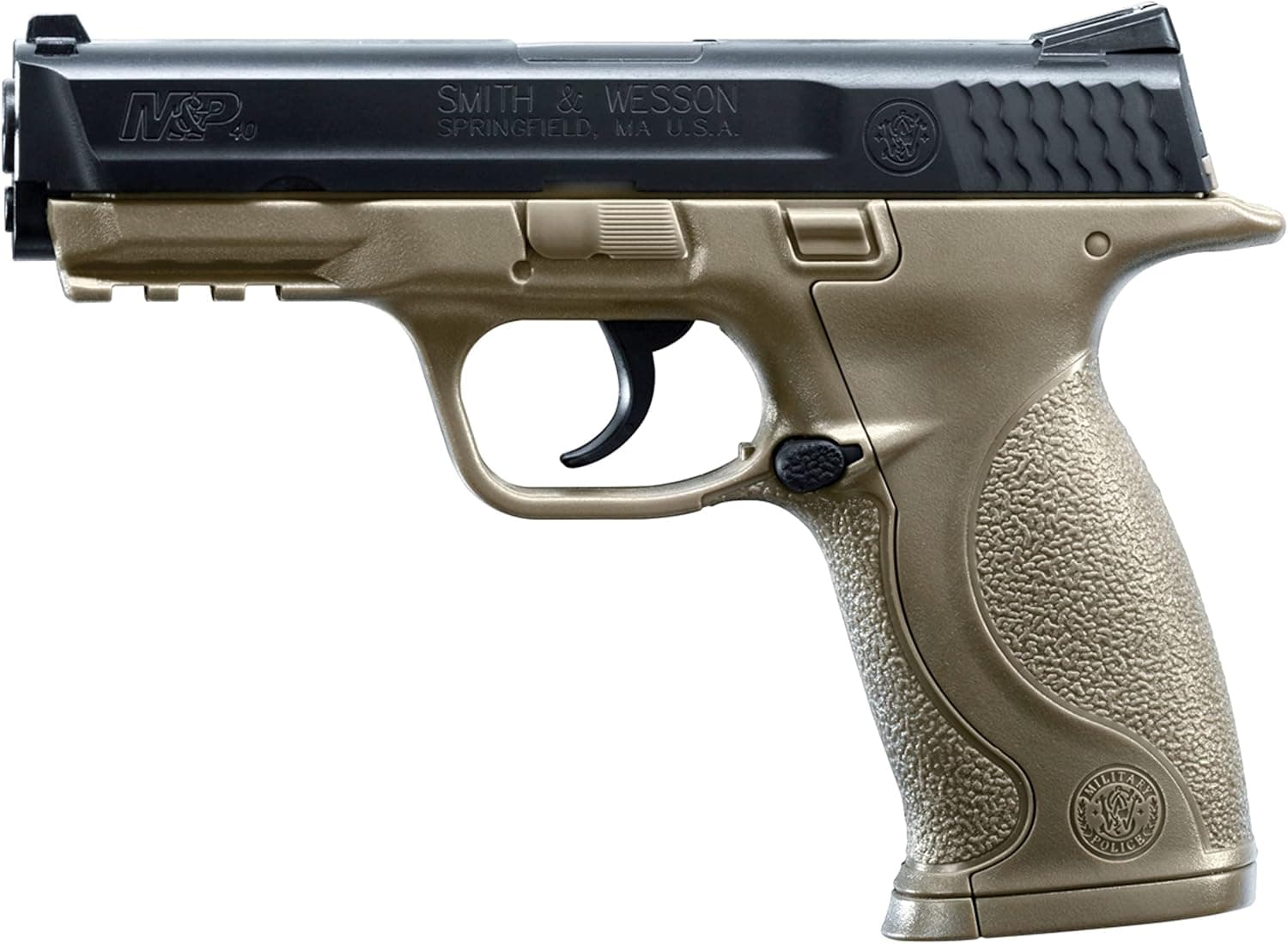Smith & Wesson M&P 40 .177 Caliber BB Gun Air Pistol, Dark Earth Brown, Standard Action