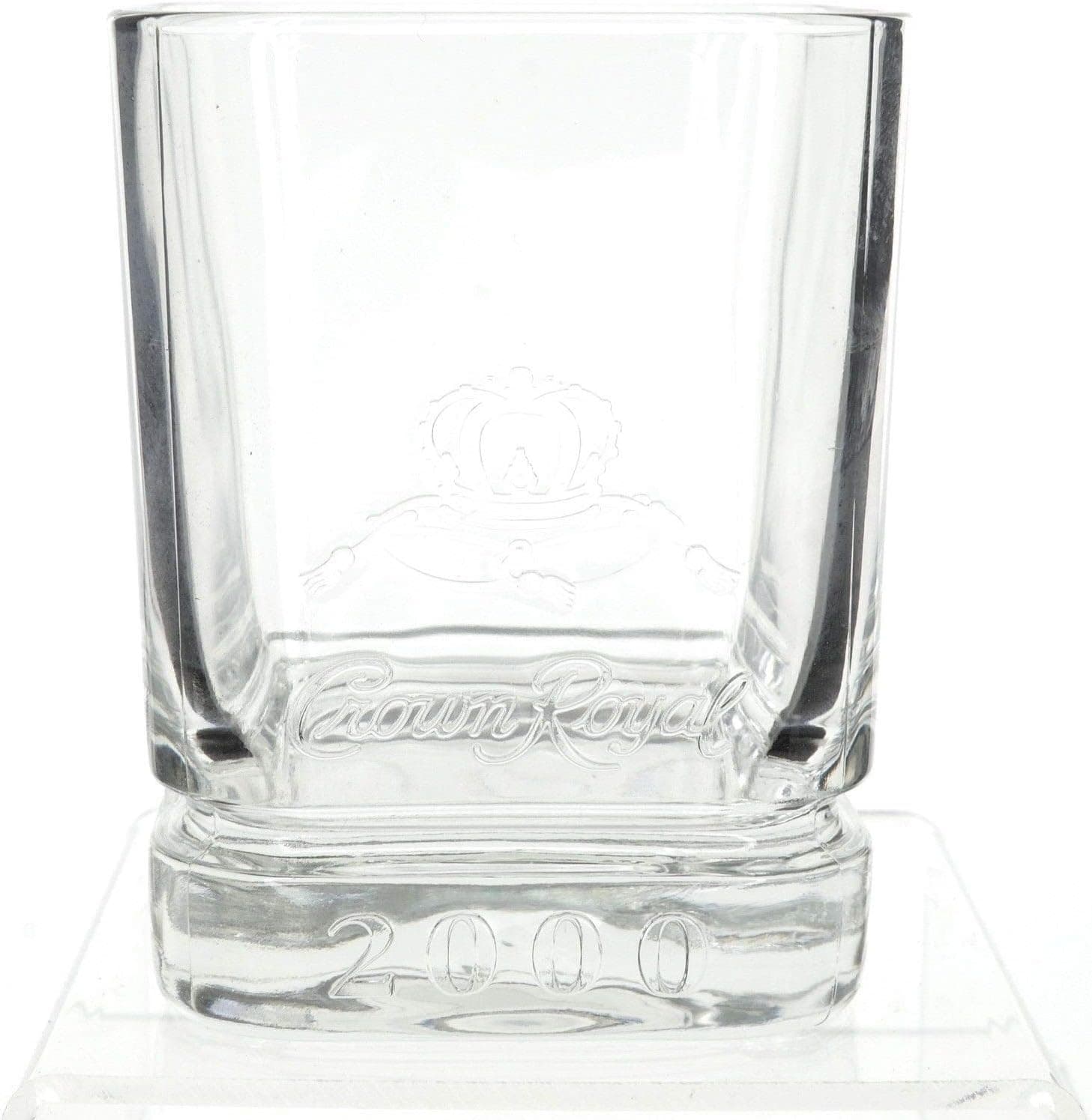 Crown Royal 2000 Millenium Square Glass