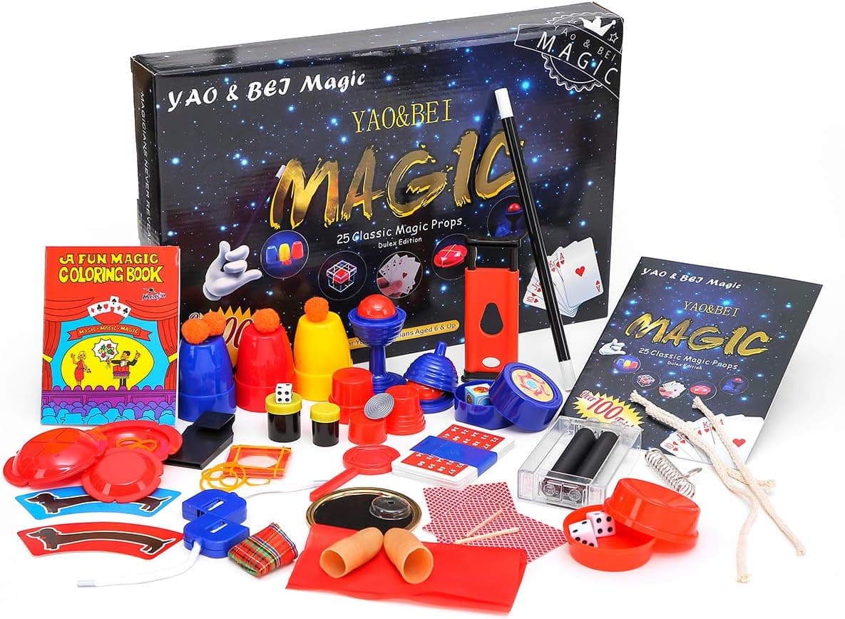 Magic Set Magic Kit For Kids Science Toys for Children Including 25 Classic Tricks Easy To Play Magic Best Gift For Boys Girls and Adult