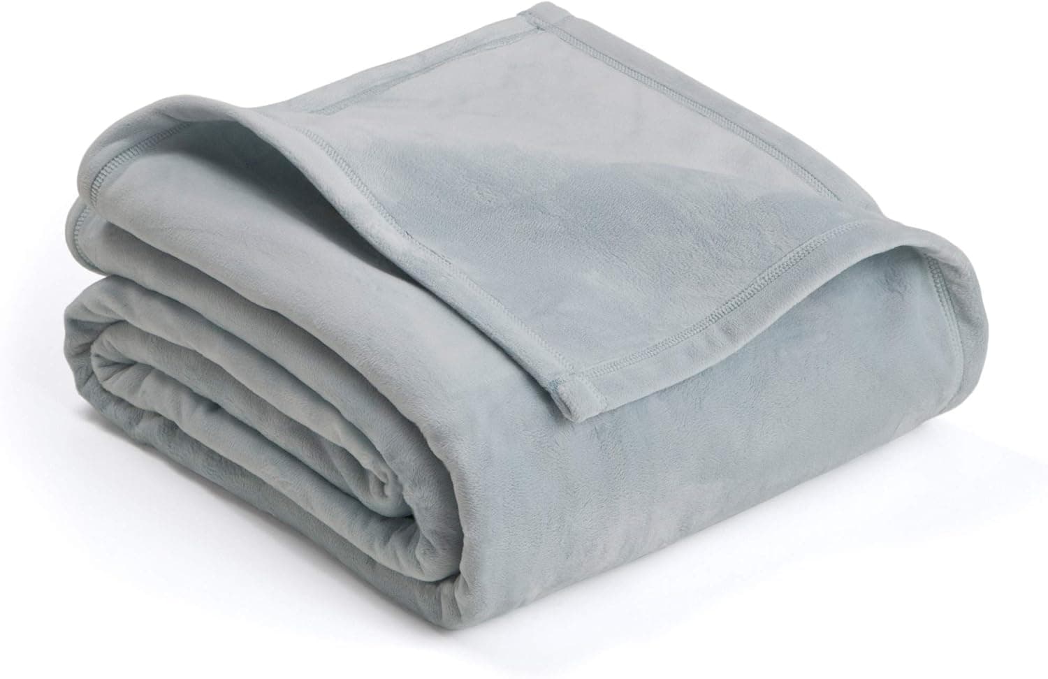 Vellux Plush Blanket, King, Grey