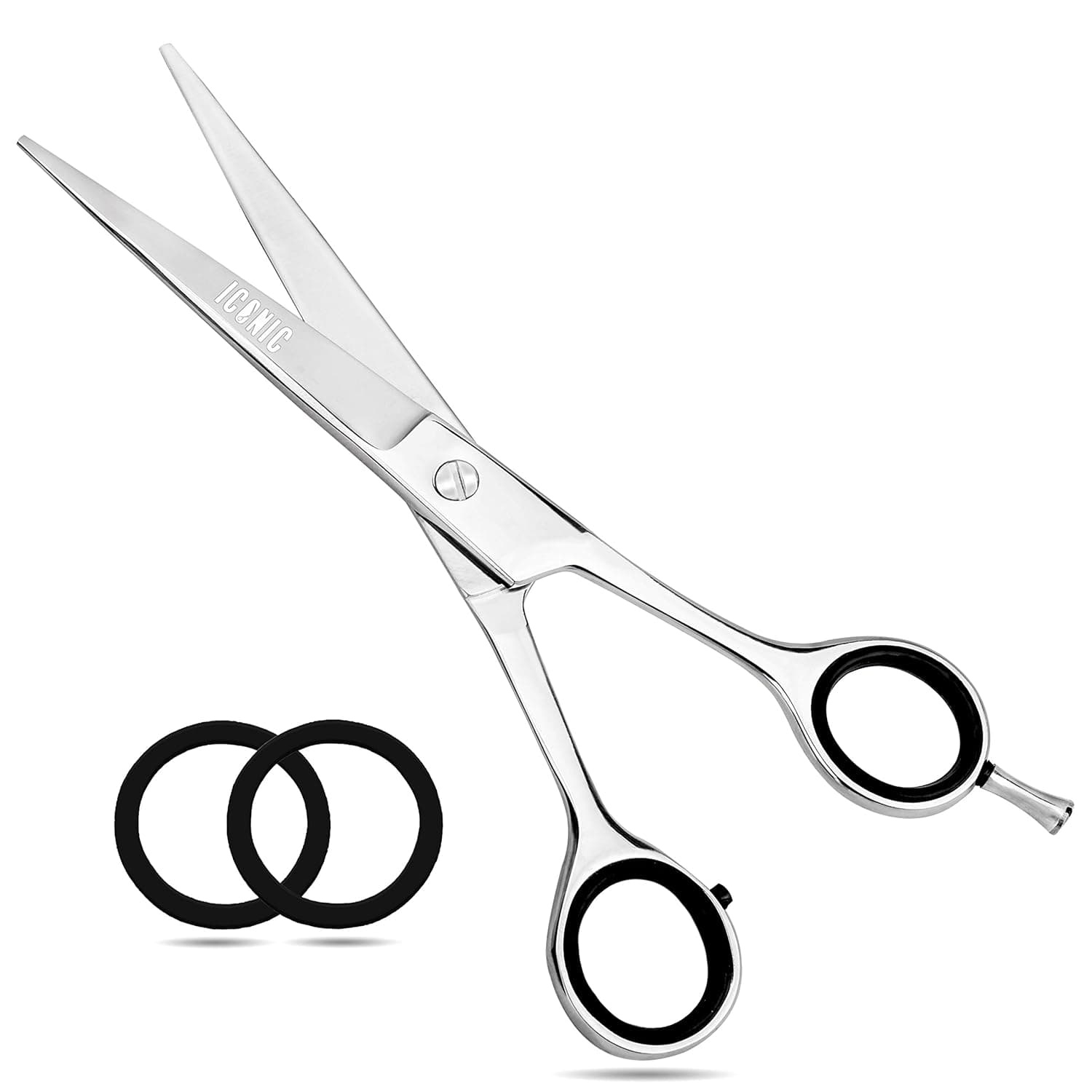 ICONYC Hair Cutting Shears & Barber Hair Scissor 6.5" for Professional Hairdressers| 100% Stainless Steel Hair Cutting Shears - For Salon & Home Use