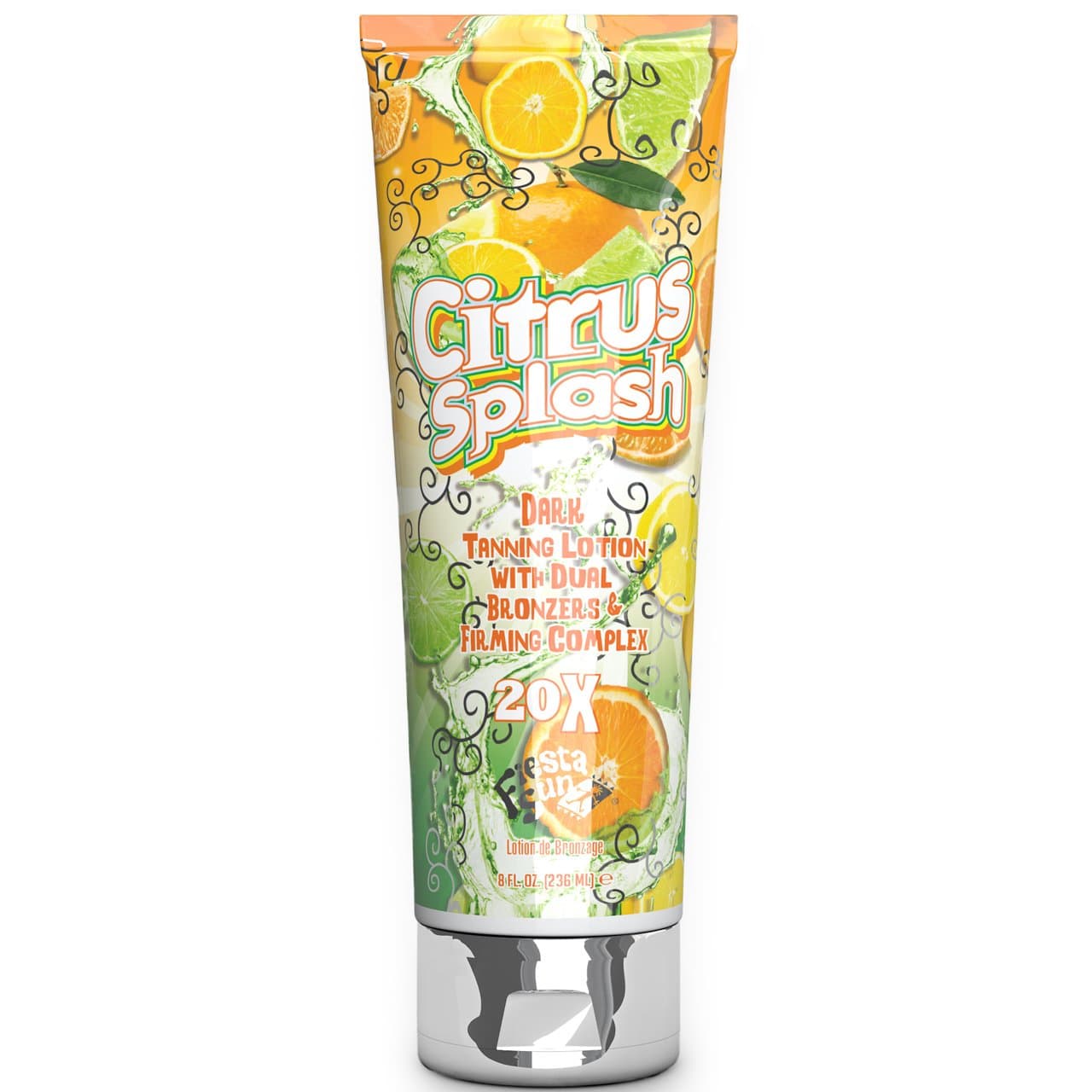Fiesta Sun CITRUS SPLASH 20x Bronzer Firming Tanning Lotion 8 oz.