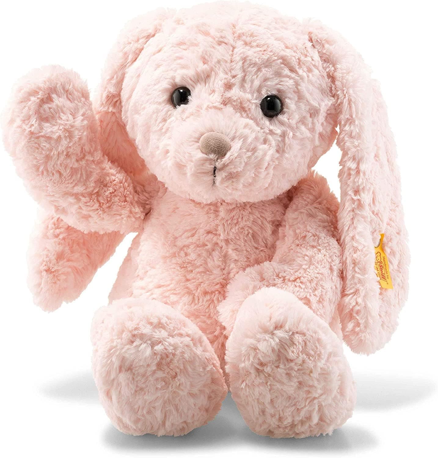 Steiff Tilda Rabbit, Premium Rabbit Stuffed Animal, Rabbit Toys, Stuffed Rabbit, Rabbit Plush, Cute Plushies, Plushy Toy for Girls Boys and Kids, Soft Cuddly Friends (Pink, 18")