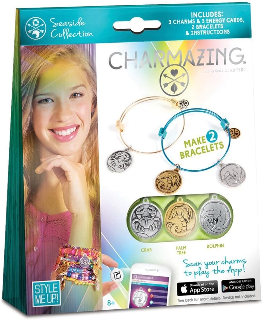 Style Me Up! Charmazing - Let's Get Started! - Seaside collection. Crab, Palm tree, Dolphin
