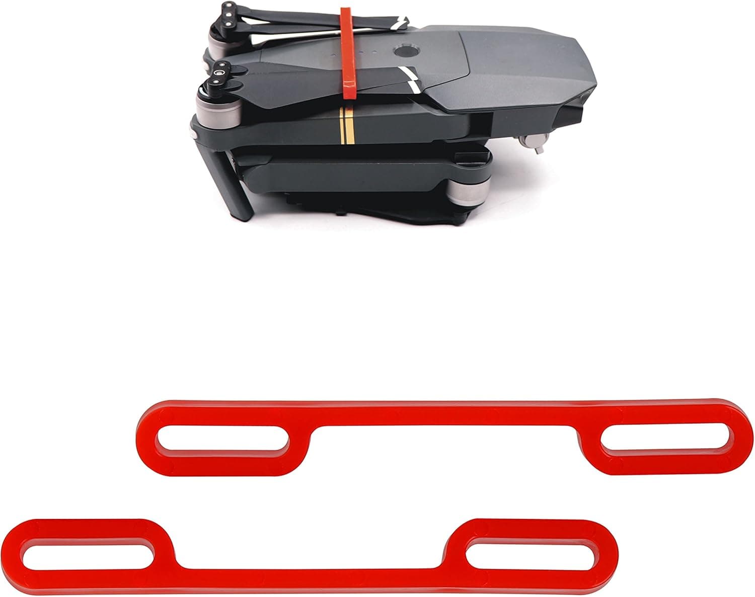 Honsky Quick Release DJI Mavic Pro Propeller Guard Fixator Blade Transport Strap Clip Stabilizer Protector Fixed Bracket Holder RC Quadcopter Drone Accessories, 2 Packs, Red, MPPFRED02