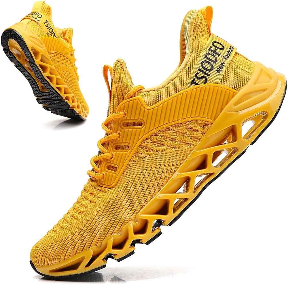 TSIODFO Men Sneakers Fashion Sport Running Athletic Tennis Walking Shoes