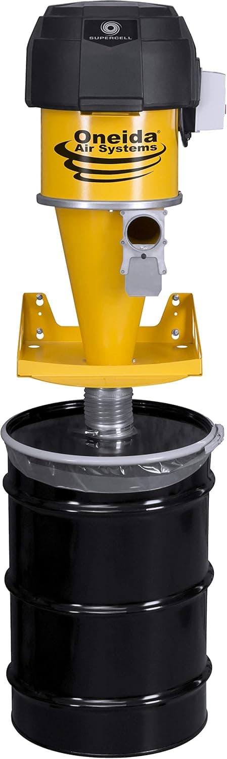 Oneida Air Systems Supercell High-Pressure HEPA-GFM Dust Collector (55-Gallon)