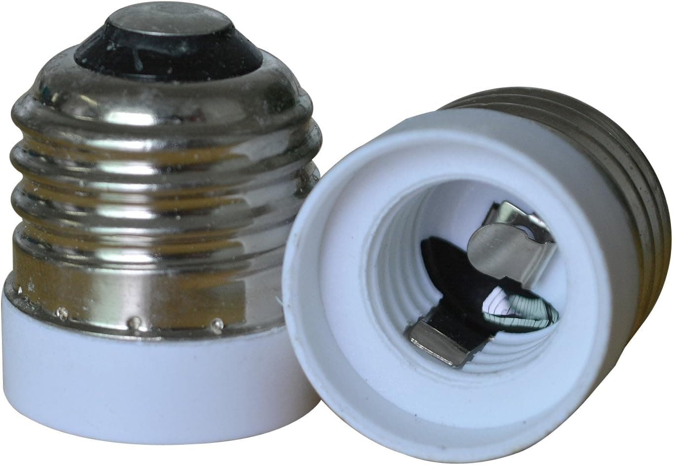 4 Packs of Alitronics E26 to E17 Adapter,Fire proof material,can match with up to 277V