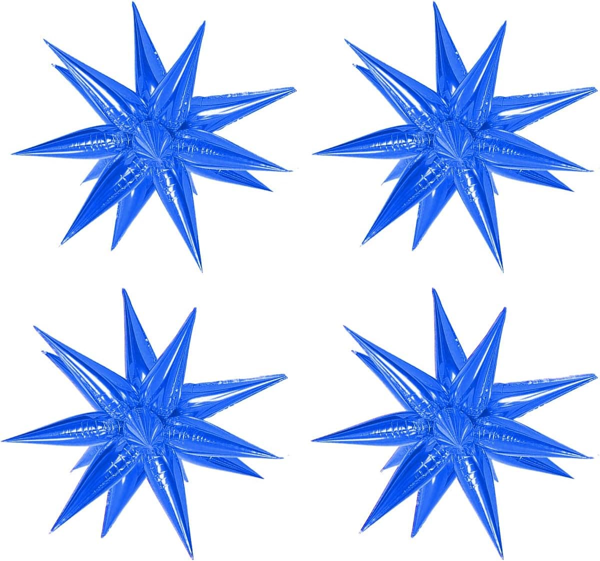 COVANNI 50 Pcs Dark Blue Starburst Cone Mylar Balloons, Dark Blue Explosion Star Foil Balloons Point Star Balloons for Birthday Party Decoration Supplies Wedding Baby Shower Photo Booth