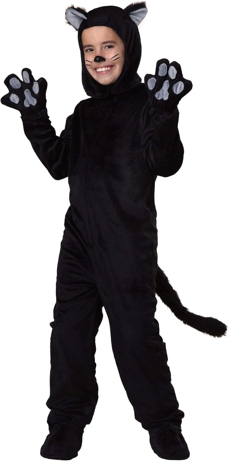 Black Cat Costume Kids Classic Black Cat Halloween Costume