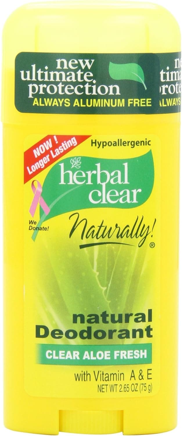 21st Century Herbal Clear Deodorant, Aloe Fresh, 2.65-Ounces (Pack of 3)