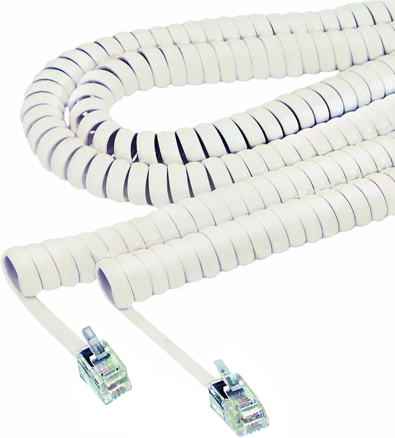Softalk 42265 Phone Coil Cord 25-Feet Ivory Landline Telephone Accessory