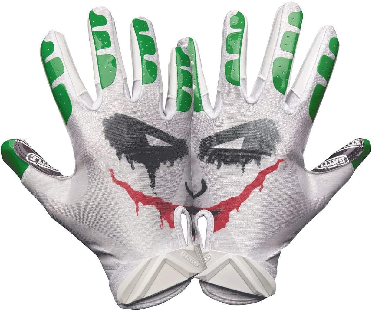 Battle Sports Villain Ultra-Stick Football Receiver Gloves for Adults
