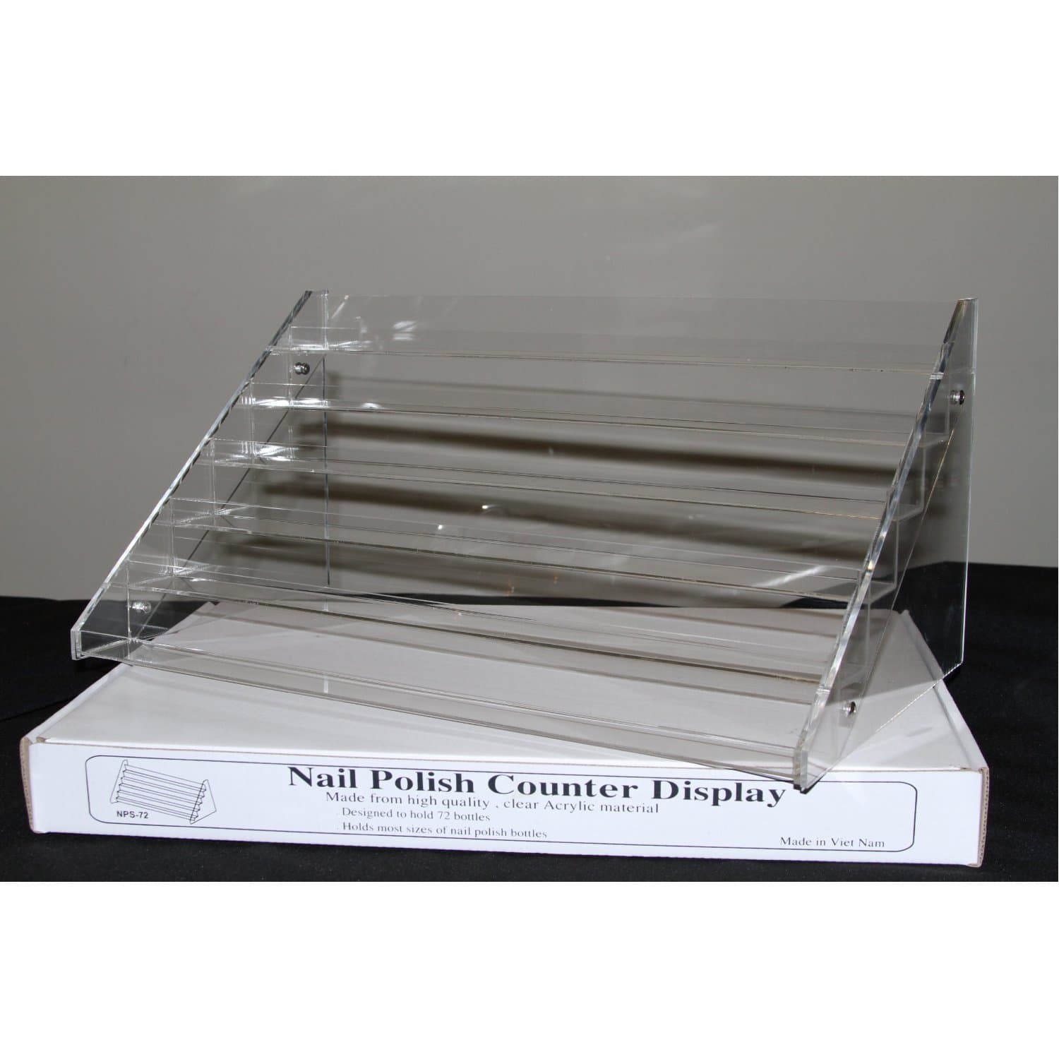 Nail Polish Table Rack Display Hold Up To 72 Bottles