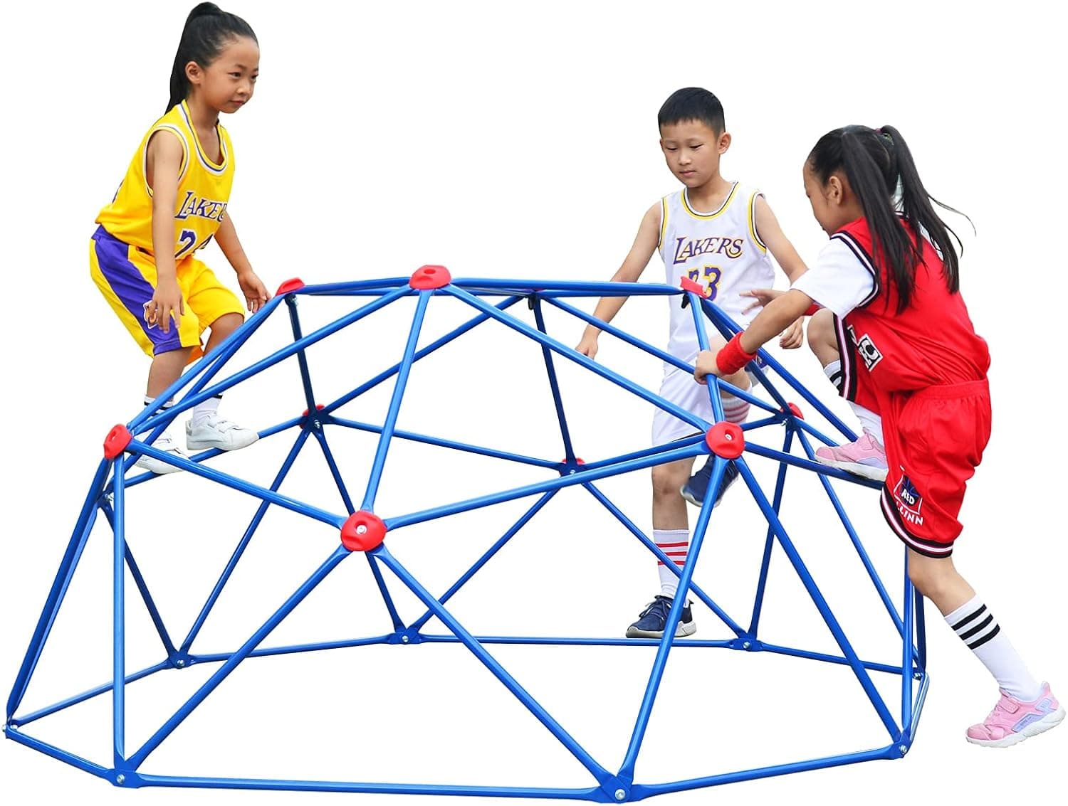 Naissgo 6FT Climbing Dome, Geometric Dome Climber, Upgraded Dome Climber for Kids, New Upgraded Outdoor Geometric Climbing Dome, Supports 440lbs/770ibs - Rust and UV Resistant Steel