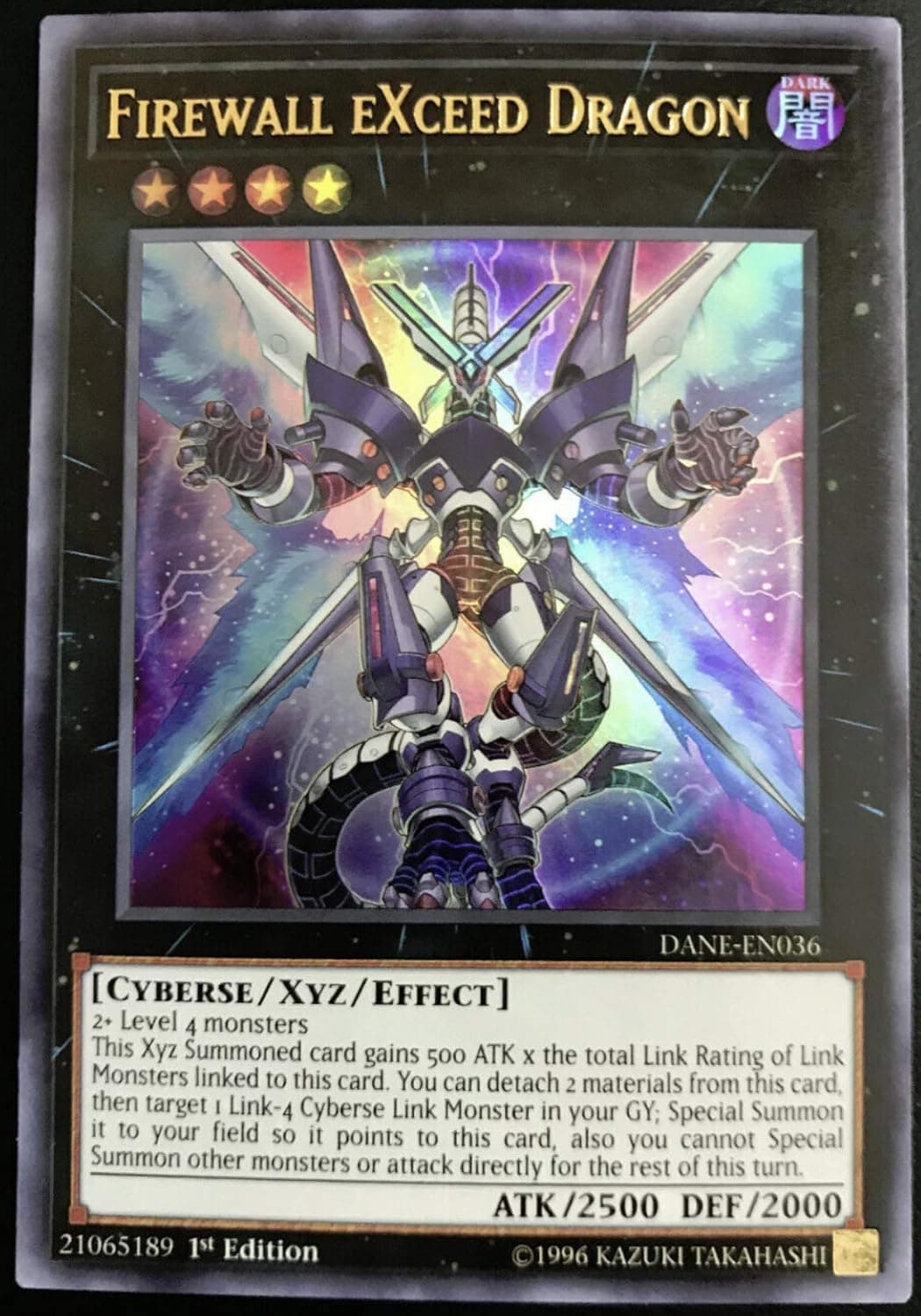 Yu-Gi-Oh! - Firewall Exceed Dragon - DANE-EN036 - Ultra Rare - 1st Edition - NM/M