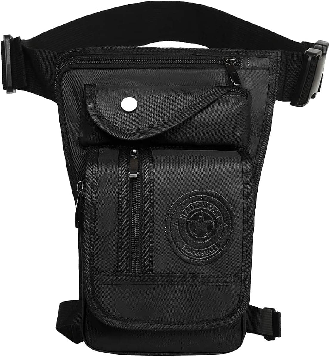 Eshow Men's Retro Canvas Sports Racing Drop Tactical Leg Bag Bike Cycling Hip Bag