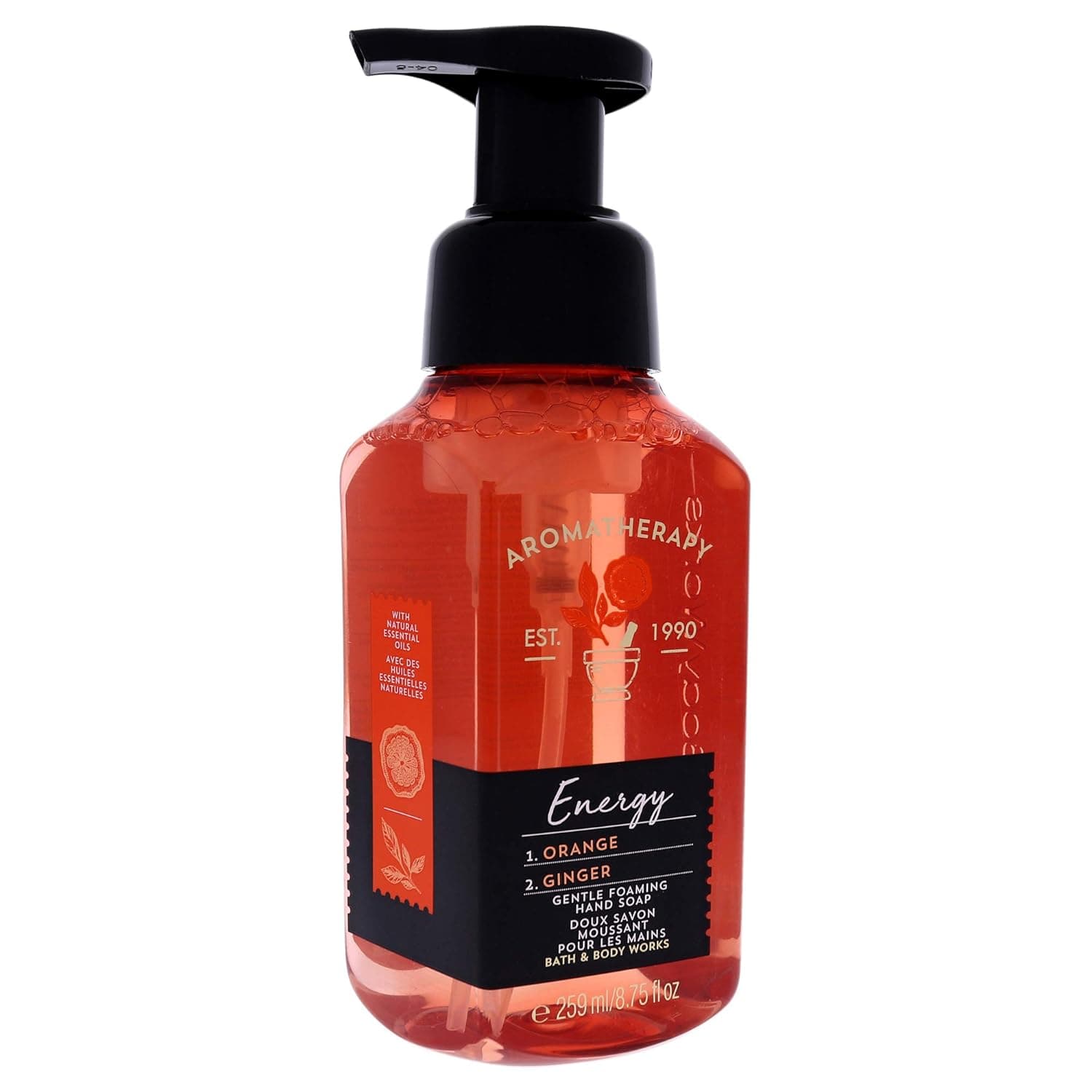 Bath and Body Works Aromatherapy Energy Gentle Foaming Hand Soap - Orange-Ginger Unisex Hand Soap 8.75 oz Beauty-2019-09-19-010