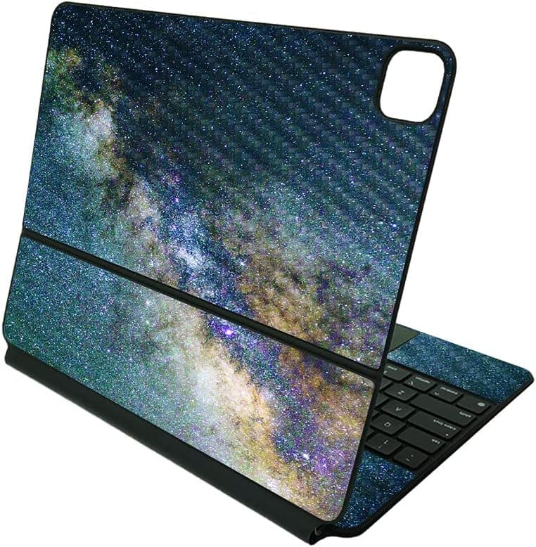 MIGHTY SKINS Carbon Fiber Skin Compatible with Apple Magic Keyboard for iPad Pro 12.9" (5th Generation) - Galactic Landscape | Protective, Durable Textured Carbon Fiber Finish | Made in The USA