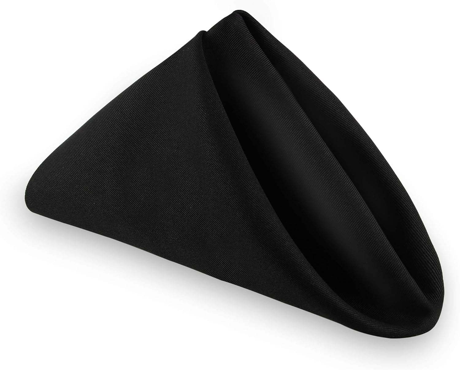 JOSSOIOJ Cloth Napkins - 18 x 18 Inch Red Solid Washable Polyester Dinner Napkins Great for Weddings, Parties, Holiday Dinner & More (Black, 18 x 18 Inch Cloth Napkins - 12/pc)