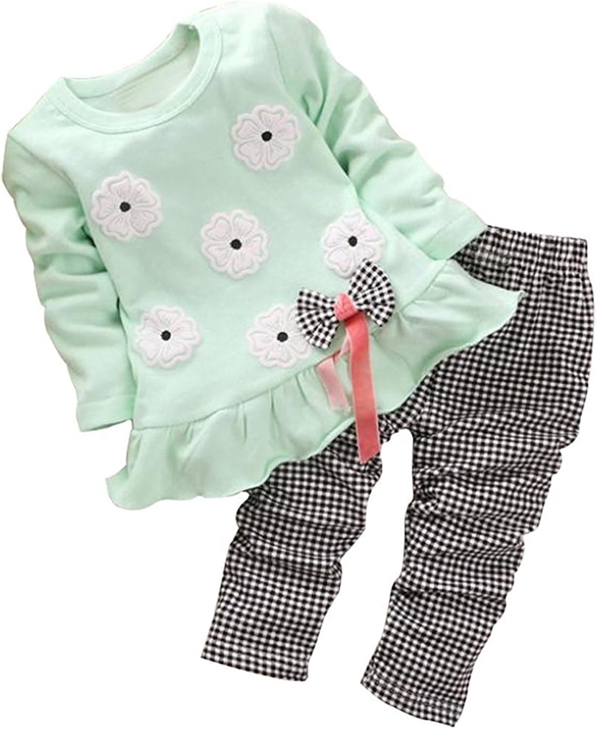 Adorable Cute Toddler Baby Girl Clothes Set Long Sleeve 2pcs Outfits Fall Clothes