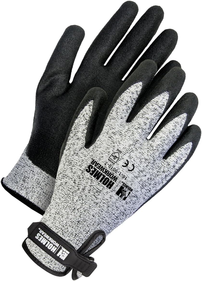 Holmes Workwear 16-1-9010-8 Cut and Abrasion Resistant Glove, Medium