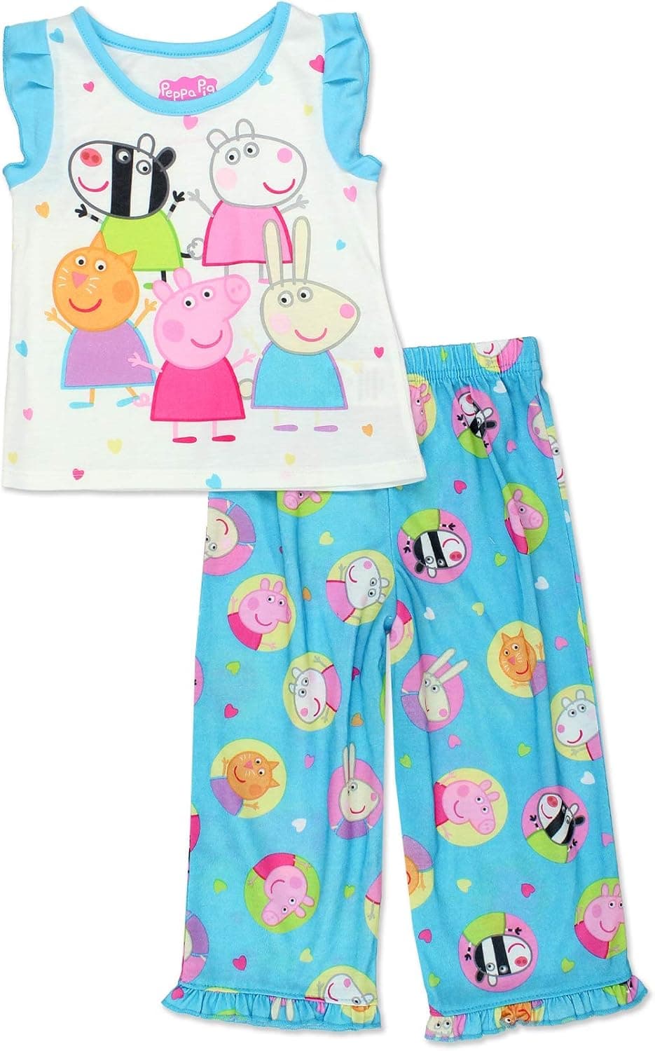 Peppa Pig Girls Toddler Soft Polyester Pajamas