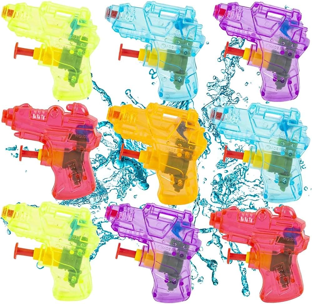 ArtCreativity Water Squirter Assortment for Kids, Bulk Pack of 50, Mini 3 Inch Blaster Toys for Swimming Pool, Beach, and Outdoor Summer Fun, Cool Birthday Party Favors for Boys and Girls